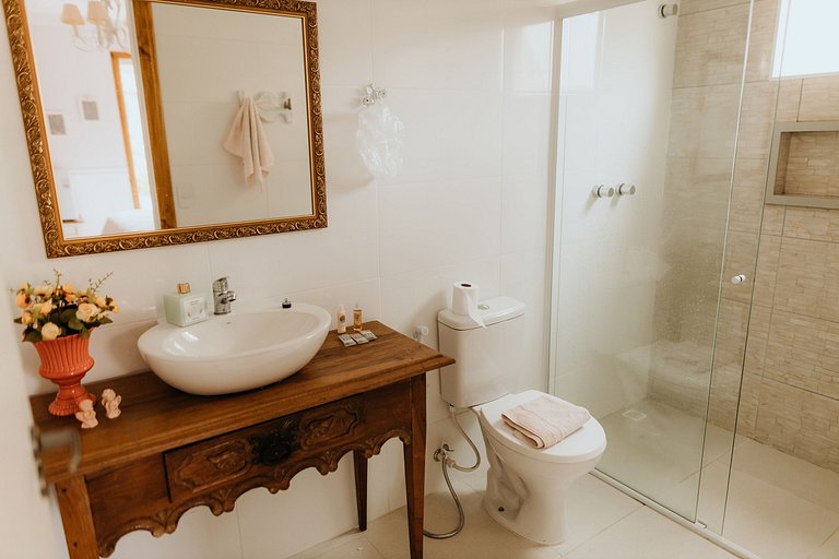 Suíte em pousada de charme em Jurerê