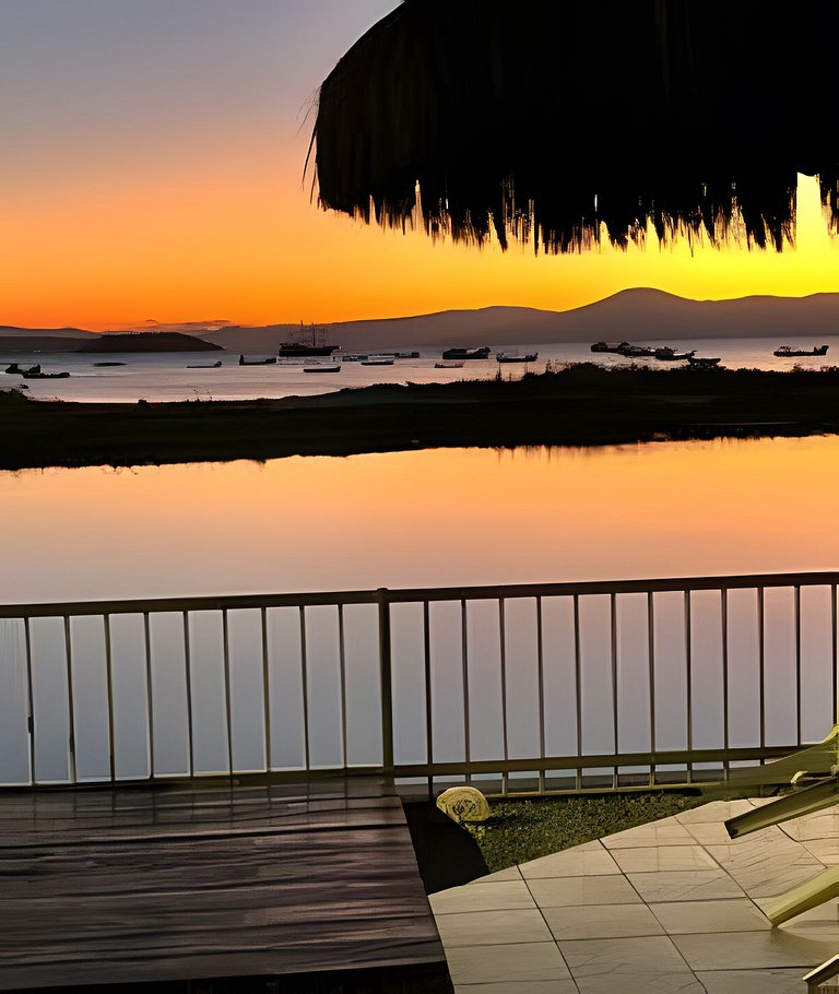 Linda vista praia/ churrasqueira