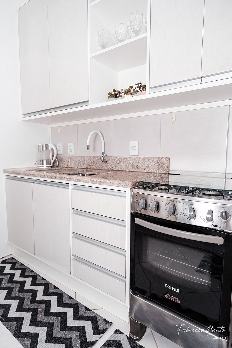 Apartamento em Jurerê • 2 dormitórios • Máquina de lavar • 3