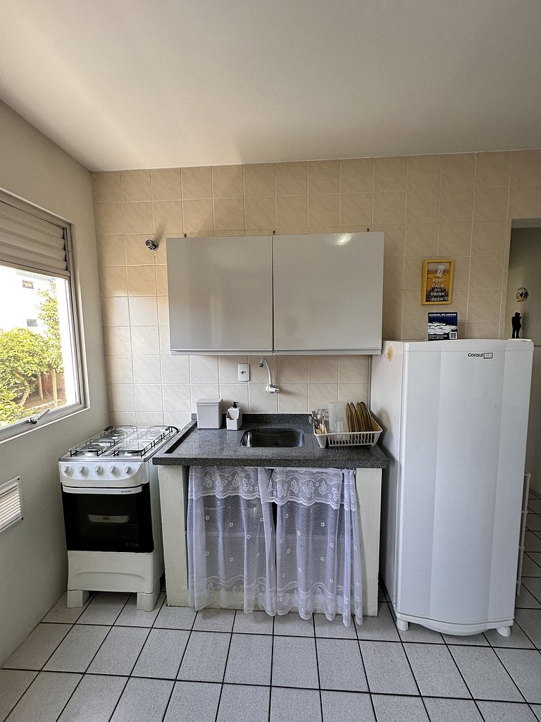 102 Condomínio próximo mar, balcón e Parrilla