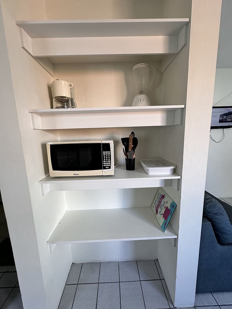 104 Condomínio próximo mar, balcón e Parrilla