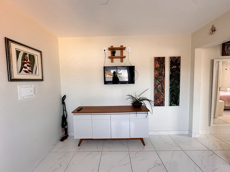 Condomínio próximo mar, balcón e Parrilla