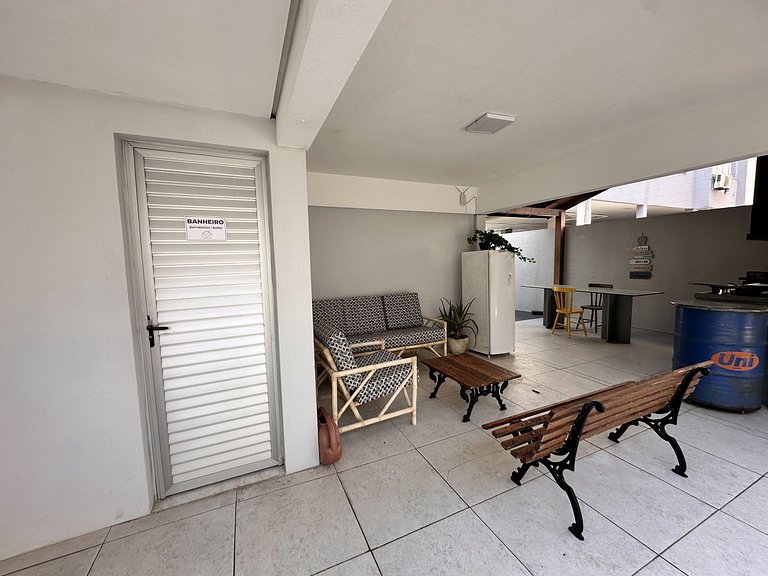 104 Condomínio próximo mar, balcón e Parrilla