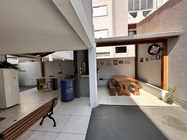 104 Condomínio próximo mar, balcón e Parrilla