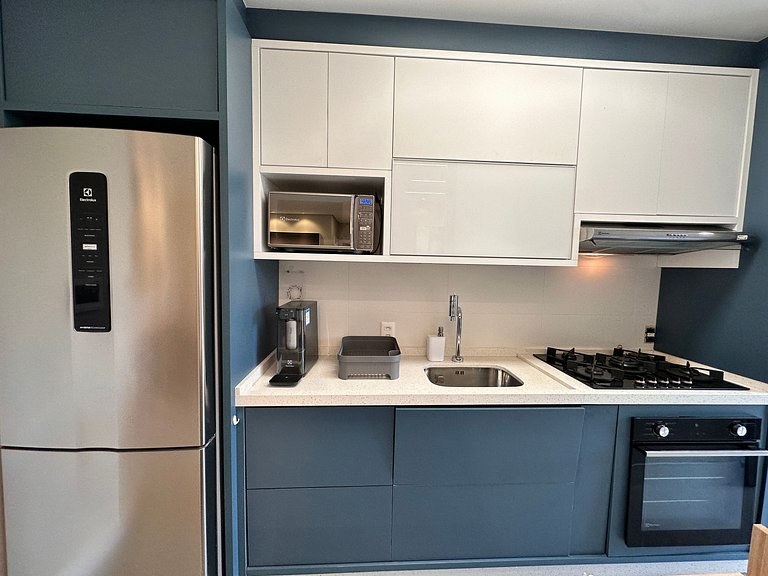 Vista incrível + piscina borda infinita | 2 suítes