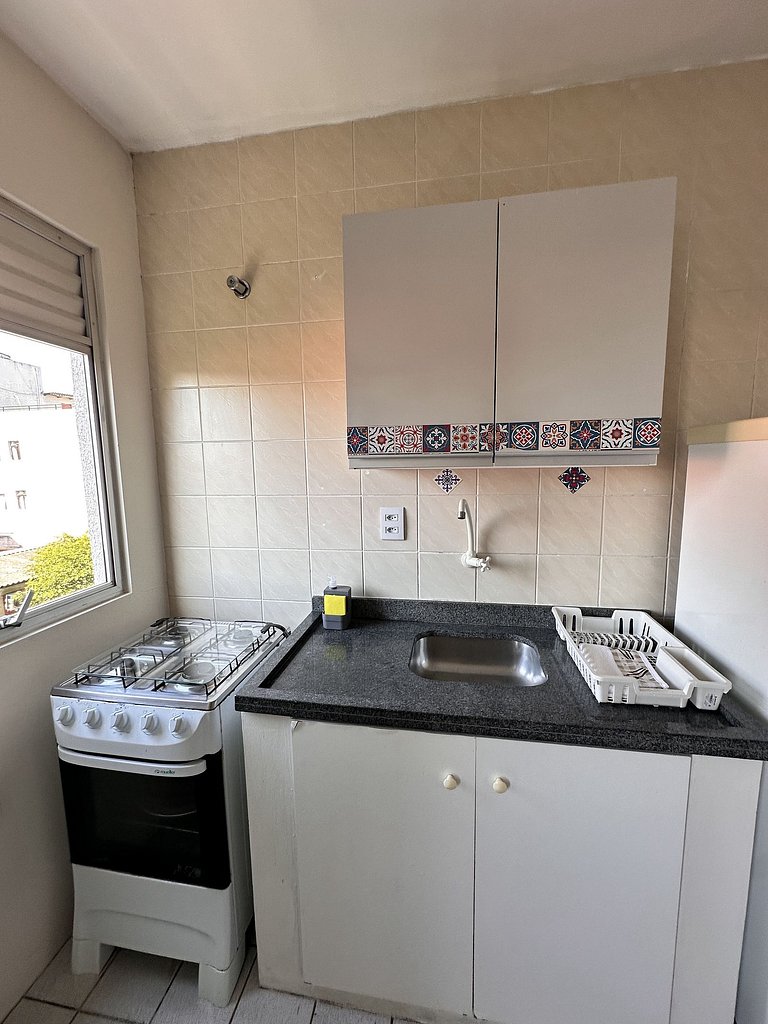 202 Condomínio próximo mar, balcón e Parrilla