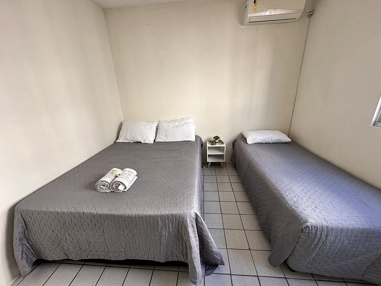 103 Condomínio próximo mar, balcón e Parrilla